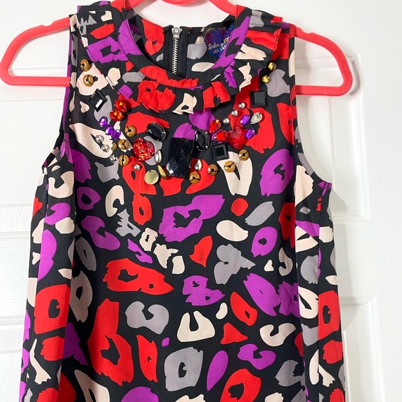 New Twelve by Twelve Women's Red & Black Back Zip Tops S - Picture 9 of 9